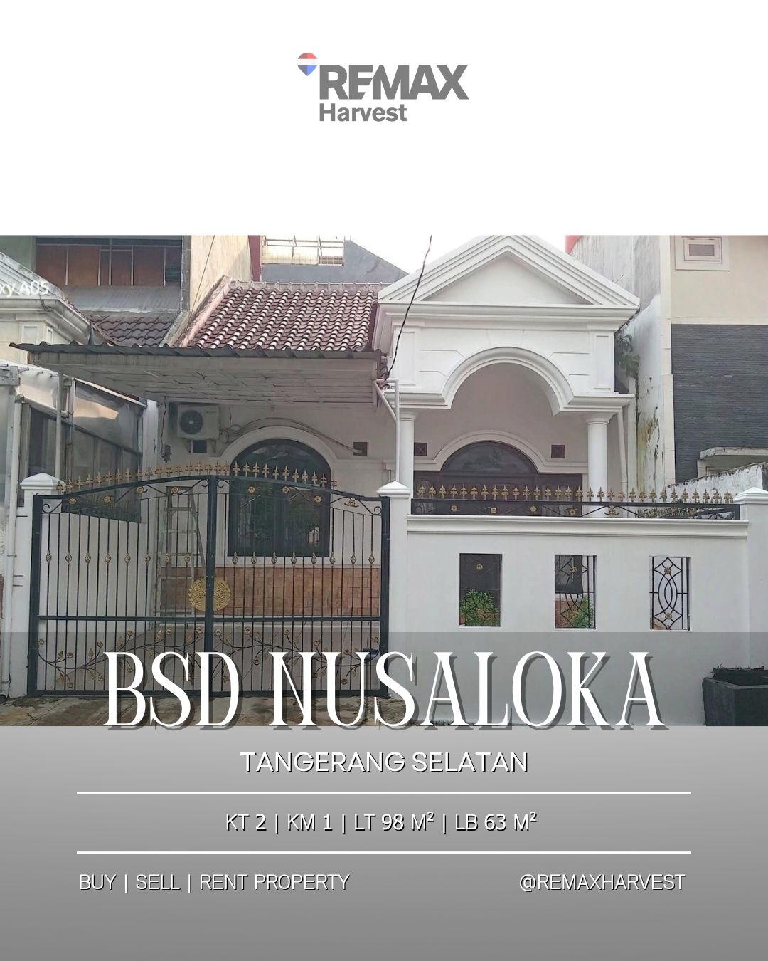 Rumah BSD Nusaloka Tangerang Selatan