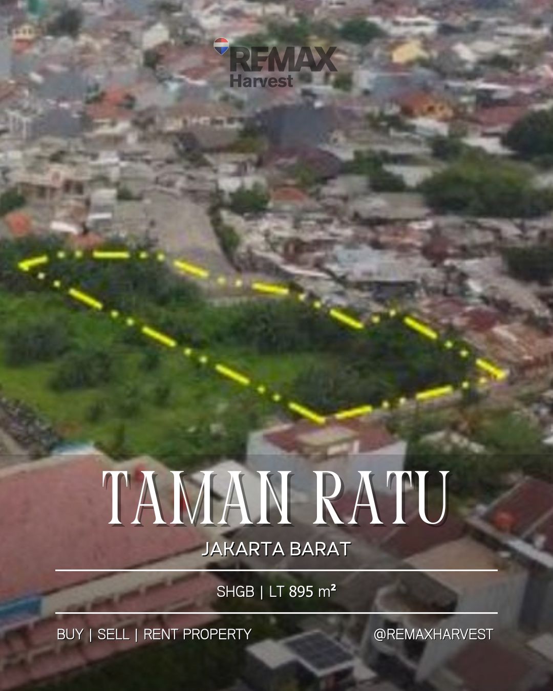 Tanah Siap Bangun Taman Ratu Jakarta Barat